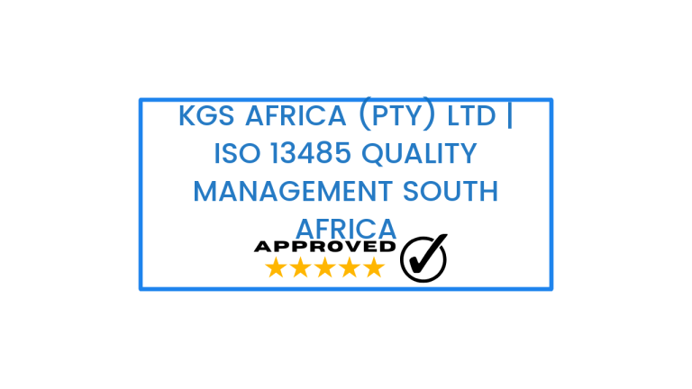Kgs Africa (Pty) Ltd | ISO 13485 Quality Management South Africa