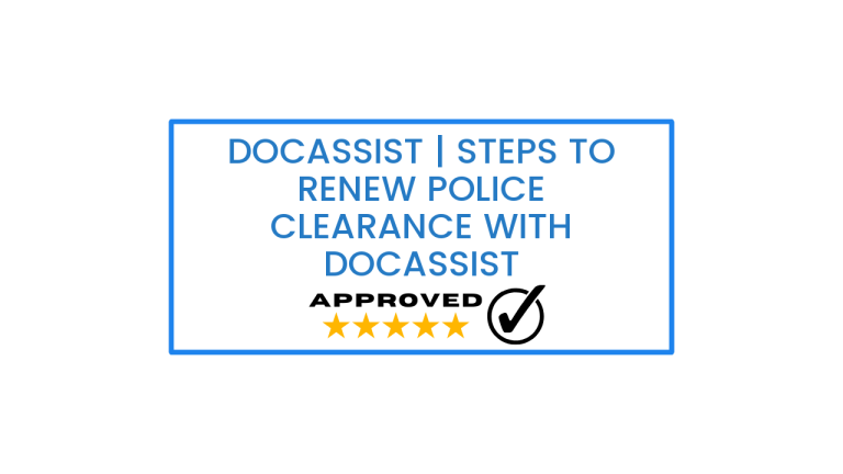 DocAssist | Steps to renew Police Clearance with DocAssist