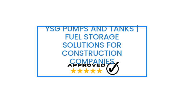 YSG Pumps and Tanks | fuel storage solutions for construction companies